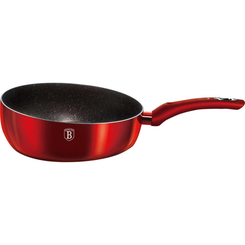 sartén, sartén abatible, sartén, utensilios de cocina, cocinar, sartén abatible de 26 cm, burdeos/rojo, BH/1302NPR, BH/1302N