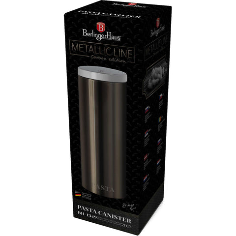  BH/1349, Recipiente para pasta, Carbono, Gris, Recipiente, Recipiente de cocina, Contenedor de almacenamiento, Almacenamiento de alimentos