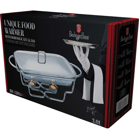  BH/1381,BH/8621,Calentador de alimentos rectangular de 3 l,Acero inoxidable,Calentador de alimentos,rectangular,Almacenamiento de alimentos