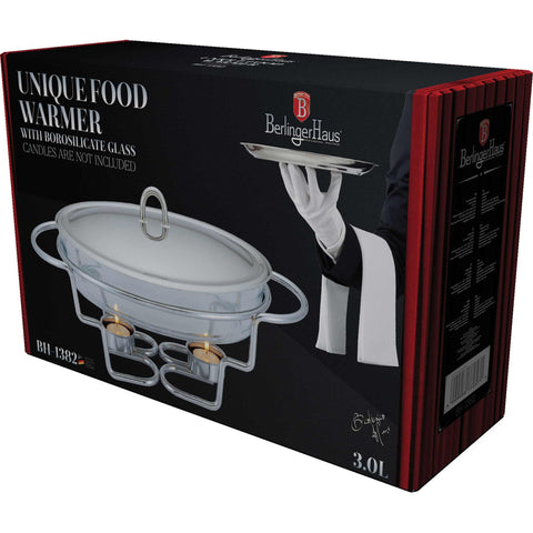 BH/1382, Calentador de alimentos ovalado 3L, Acero inoxidable, Calentador de alimentos, Ovalado, Almacenamiento de alimentos