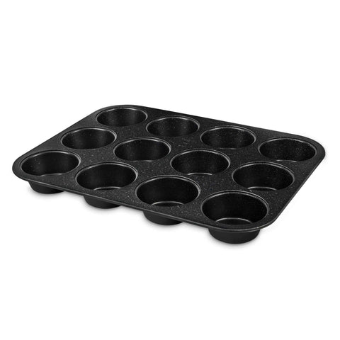  BH/1436, Molde para muffins de 12 tazas, Negro, Utensilios para hornear, Molde para muffins de 12 tazas, Molde para muffins, Muffin, Horneado