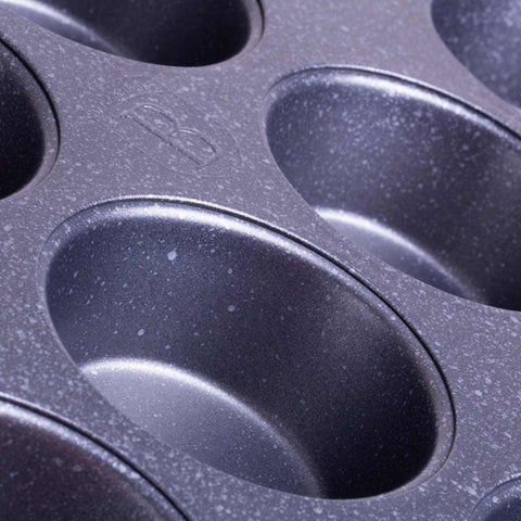  BH/1436, Molde para muffins de 12 tazas, Negro, Utensilios para hornear, Molde para muffins de 12 tazas, Molde para muffins, Muffin, Horneado
