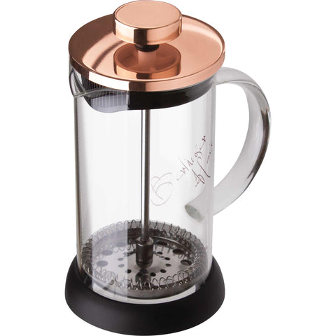 BH/1493, Cafetera de émbolo para café y té, 350 ml, oro rosa, cafetera de émbolo para café y té, cafetera de émbolo para café y té, prensa francesa