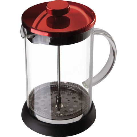 Cafetera de émbolo para café y té, prensa francesa, cafetera de émbolo para café y té, burdeos/rojo, BH/1498