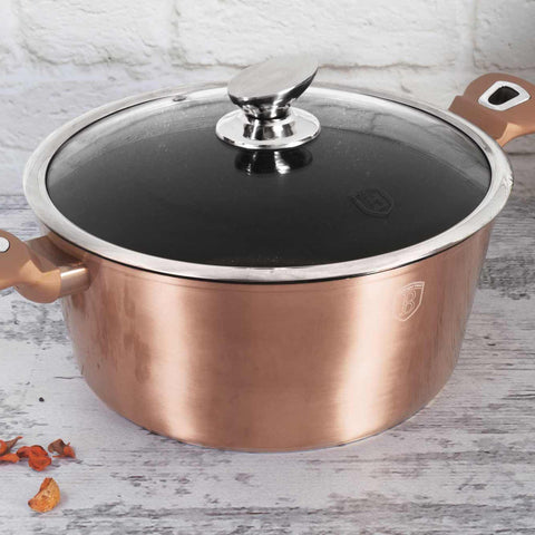 BH/1516N, BH/1516NN, Cacerola con tapa 28cm, Oro rosa, Cacerola 28 cm, Cacerola, Olla, Cacerola con tapa, Batería de cocina, Cocina, Ollas y cazuelas
