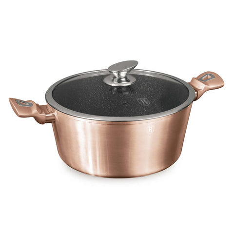  BH/1516NN,BH/1516N,Cacerola con tapa 28cm,Oro rosa,Cacerola 28 cm,Cacerola,Olla,Cacerola con tapa,Utensilios de cocina,Cocina,Ollas y cazuelas