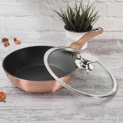 Sartén Honda Con Tapa 24Cm, Imagen lifestyle