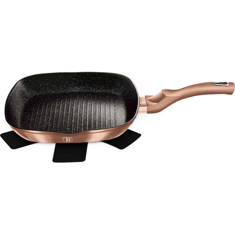  BH/1521N, BH/1521NPR, BH/1521WM, BH/1950, Sartén para parrilla de 28 cm, Oro rosa, Sartén para parrilla de 28 cm, Sartén, Sartén para freír, Sartén para parrilla, Batería de cocina, Cocina, Sartenes