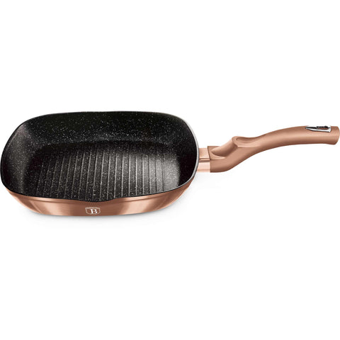  BH/1521N, BH/1521NPR, BH/1521WM, BH/1950, Sartén para parrilla de 28 cm, Oro rosa, Sartén para parrilla de 28 cm, Sartén, Sartén para freír, Sartén para parrilla, Batería de cocina, Cocina, Sartenes