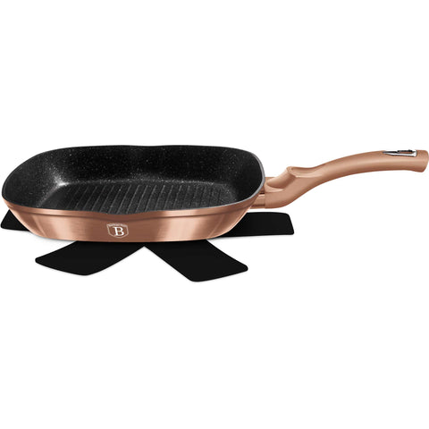  BH/1521N, BH/1521NPR, BH/1521WM, BH/1950, Sartén para parrilla de 28 cm, Oro rosa, Sartén para parrilla de 28 cm, Sartén, Sartén para freír, Sartén para parrilla, Batería de cocina, Cocina, Sartenes