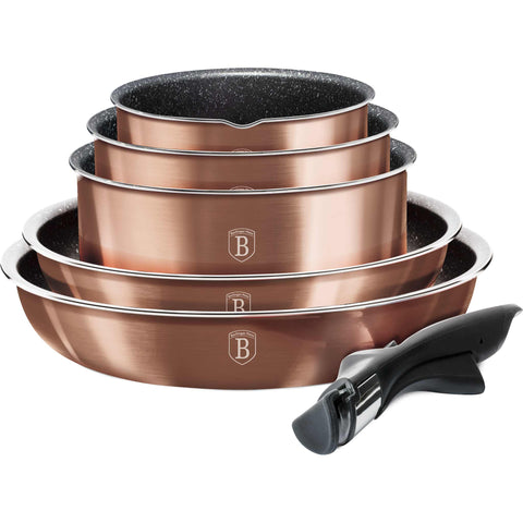  BH/1591,BH/1591N,Juego de utensilios de cocina de 12 piezas,Oro rosa,Juego de utensilios de cocina de 12 piezas,Mango de clic,Utensilios de cocina inteligentes,Juego de utensilios de cocina,Ollas y sartenes,Juego de ollas y sartenes,Juego,Clic,Cocina,Utensilios de cocina,Ollas y cacerolas
