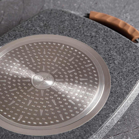  BH/1593, Parrilla de 47 cm, Madera, Gris, Parrilla, Parrilla, Mango de silicona