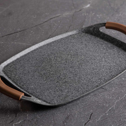  BH/1593, Parrilla de 47 cm, Madera, Gris, Parrilla, Parrilla, Mango de silicona