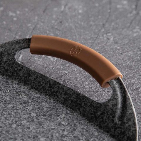  BH/1593, Parrilla de 47 cm, Madera, Gris, Parrilla, Parrilla, Mango de silicona