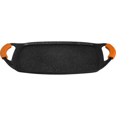  BH/1602, Plancha de parrilla 47cm, Negra, plancha de parrilla, parrilla, mango de silicona, Sartenes, Sartén de parrilla