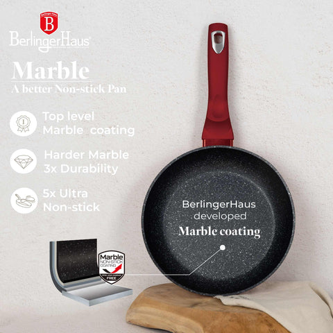  BH/1612NF, juego de 2 sartenes, burdeos, rojo, juego de 2 sartenes, sartén, juego de sartenes, sartén, juego de sartenes, utensilios de cocina, cocina, sartenes, juego de sartenes