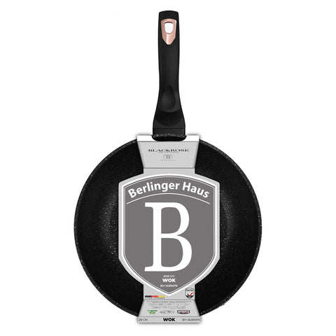  BH/1638NPR,BH/1638N,BH/8353,Wok 28cm,Negro,Oro rosa,Wok 28 cm,wok,utensilios de cocina,cocinar,Sartenes