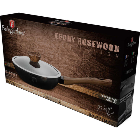  BH/1718, Sartén honda con tapa 24cm, Palisandro, Negro, Sartén honda 24 cm, Sartén, Sartén honda, Sartén honda con tapa, Sartén, Batería de cocina, Cocina, Sartenes