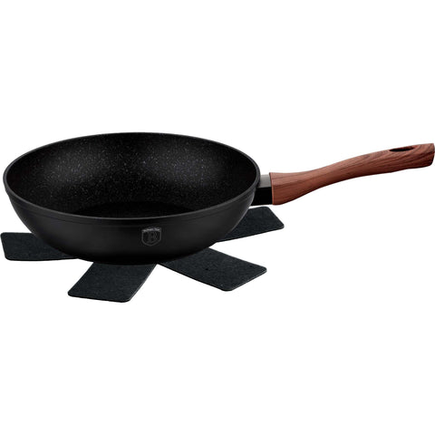 wok, utensilios de cocina, cocinar, wok de 28 cm, palo de rosa/negro, BH/1719