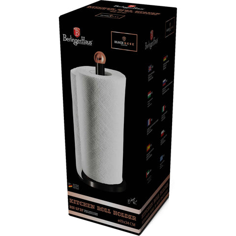 Portarrollos de papel de cocina, Portarrollos de papel de cocina, Portarrollos de papel de cocina, Negro, Oro rosa, RENEW, BH/1737, BH/1737N