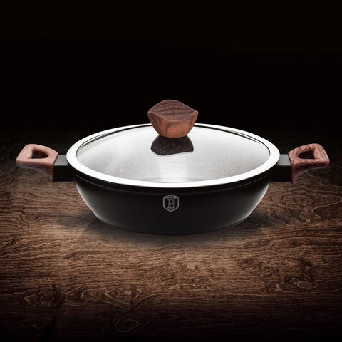  BH/1739, Olla baja con tapa 28cm, Palisandro, Negro, Olla baja 28 cm, Olla baja, Olla baja con tapa, Olla, Utensilios de cocina, Cocina, Ollas y cazuelas