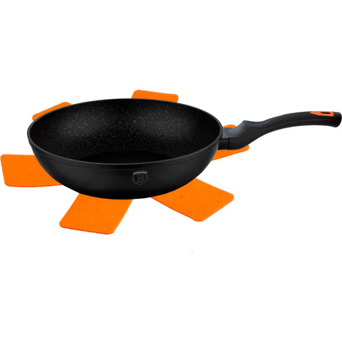 wok, utensilios de cocina, cocinar, wok de 28 cm, negro, BH/1796