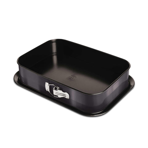  BH/1825A,BH/1825,Molde desmontable rectangular 39x27cm,Gris oscuro,utensilios para hornear,molde desmontable rectangular,molde desmontable cuadrado,pasteles,acoplamiento,horneado,Molde desmontable