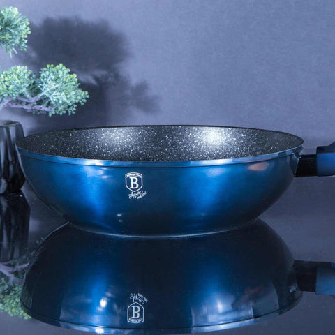  BH/1875, Wok 28cm, Aguamarina, Azul, Wok 28 cm, Wok, Batería de cocina, Cocina, Sartenes