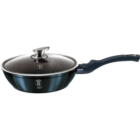  BH/1880, Sartén honda con tapa 24cm, Aguamarina, Azul, Sartén honda 24 cm, Sartén, Sartén honda, Sartén honda con tapa, Sartén, Batería de cocina, Cocina, Sartenes