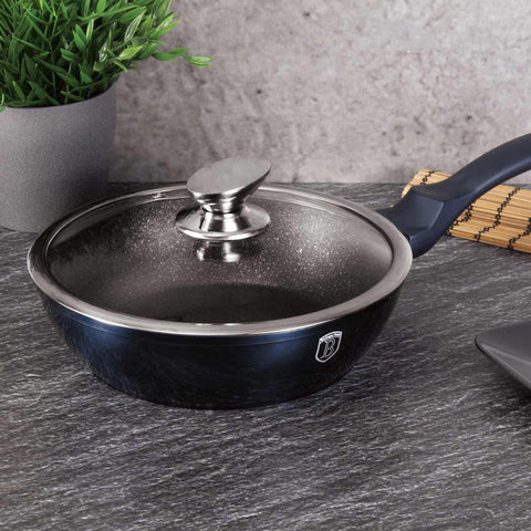  BH/1880, Sartén honda con tapa 24cm, Aguamarina, Azul, Sartén honda 24 cm, Sartén, Sartén honda, Sartén honda con tapa, Sartén, Batería de cocina, Cocina, Sartenes