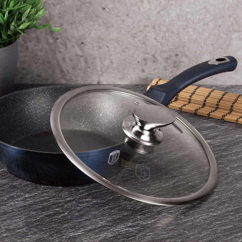  BH/1880, Sartén honda con tapa 24cm, Aguamarina, Azul, Sartén honda 24 cm, Sartén, Sartén honda, Sartén honda con tapa, Sartén, Batería de cocina, Cocina, Sartenes