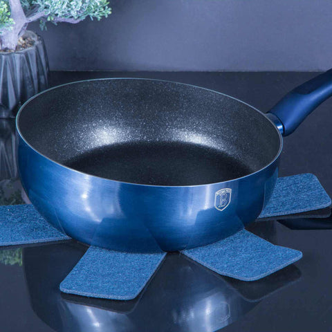  BH/1881, BH/1881F, Sartén abatible de 26 cm, aguamarina, azul, sartén abatible de 26 cm, sartén, sartén abatible, sartén, utensilios de cocina, cocina,Berlinger Haus, Promintra
