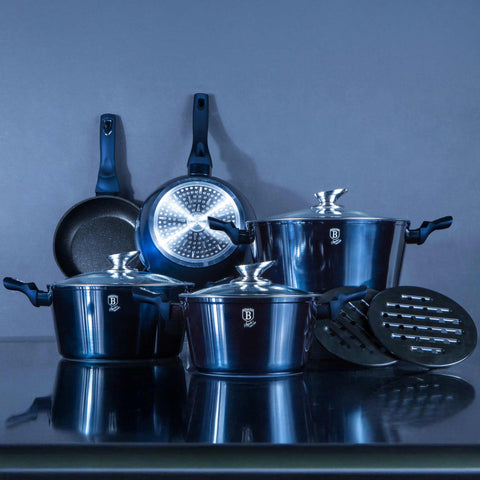  BH/1884,BH/7031,Juego de utensilios de cocina de 10 piezas,Aguamarina,Azul,Juego de utensilios de cocina de 10 piezas,Juego de utensilios de cocina,Ollas y sartenes,Juego de ollas y sartenes,Juego,Cocina,Utensilios de cocina,Ollas y cacerolas