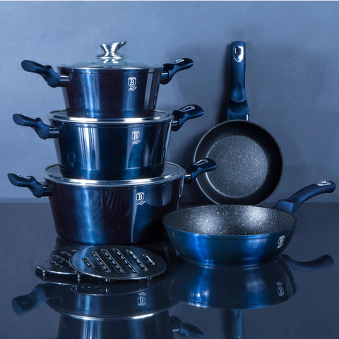  BH/1884,BH/7031,Juego de utensilios de cocina de 10 piezas,Aguamarina,Azul,Juego de utensilios de cocina de 10 piezas c.,Juego de utensilios de cocina,Ollas y sartenes,Juego de ollas y sartenes,Juego,Cocina,Utensilios de cocina,Ollas y cazuelas
