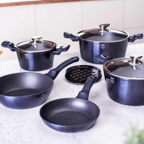  BH/1884,BH/7031,Juego de utensilios de cocina de 10 piezas,Aguamarina,Azul,Juego de utensilios de cocina de 10 piezas,Juego de utensilios de cocina,Ollas y sartenes,Juego de ollas y sartenes,Juego,Cocina,Utensilios de cocina,Ollas y cacerolas