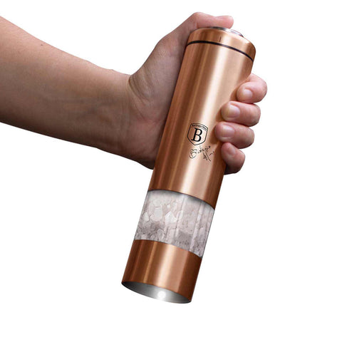  BH/1906, Molinillo eléctrico de sal y pimienta, Oro rosa, Molinillo de sal y pimienta, Eléctrico/a batería, Molinillo eléctrico de sal y pimienta, Molinillo de sal y pimienta, Aparatos de cocina, Molinillo de sal y pimienta