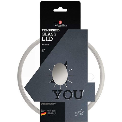  BH/1925,Tapa de vidrio 20cm,Acero inoxidable,Tapa de vidrio,Ollas y cacerolas,Tapa