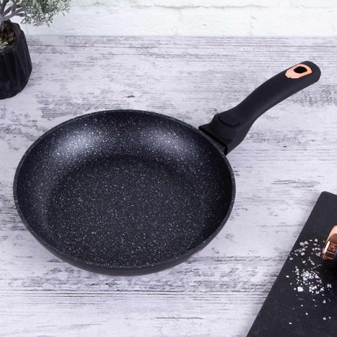 BH/1951, BH/1951NO-6, BH/1634N, Sartén de 24 cm con mango desmontable, Negro, Oro rosa, Sartén de 24 cm, Mango desmontable, Batería de cocina inteligente, Sartén, Batería de cocina, Cocina, Sartenes, Sartén con mango desmontable