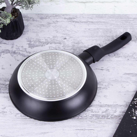 BH/1951, BH/1951NO-6, BH/1634N, Sartén de 24 cm con mango desmontable, Negro, Oro rosa, Sartén de 24 cm, Mango desmontable, Batería de cocina inteligente, Sartén, Batería de cocina, Cocina, Sartenes, Sartén con mango desmontable