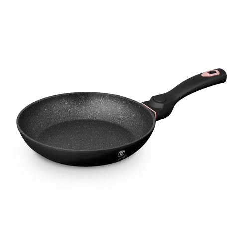 BH/1951, BH/1951NO-6, BH/1634N, Sartén de 24 cm con mango desmontable, Negro, Oro rosa, Sartén de 24 cm, Mango desmontable, Batería de cocina inteligente, Sartén, Batería de cocina, Cocina, Sartenes, Sartén con mango desmontable