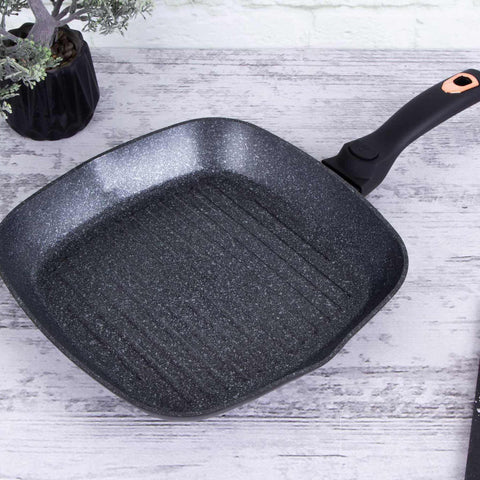  BH/1953,BH/1636N,Sartén grill de 28 cm con mango desmontable,Negro,Oro rosa,Sartén grill de 28 cm,mango desmontable,sartén,sartén,parrilla,utensilios de cocina,cocinar,Sartenes,Sartén con mango desmontable