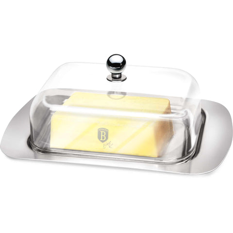  BH/1968, Mantequera con tapa de acrílico, Acero inoxidable, Mantequera, Vajilla, Otros