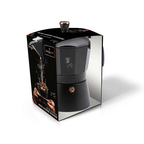  BH/1973, BH/8560, BH/8560N, Cafetera de 3 tazas, Negra, Oro rosa, Cafetera, Cafetera italiana, Cafetera italiana express, Electrodomésticos de cocina