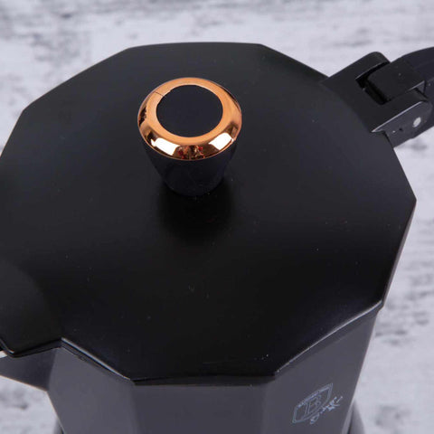  BH/1973, BH/8560, BH/8560N, Cafetera de 3 tazas, Negra, Oro rosa, Cafetera, Cafetera italiana, Cafetera italiana express, Electrodomésticos de cocina