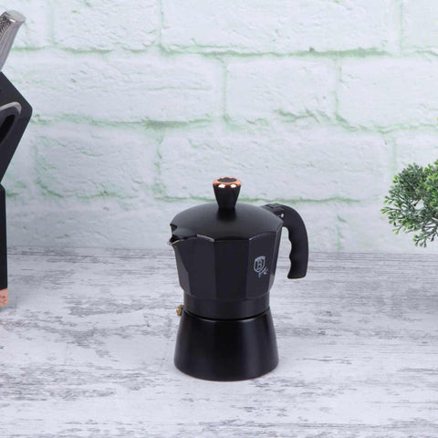  BH/1973, BH/8560, BH/8560N, Cafetera de 3 tazas, Negra, Oro rosa, Cafetera, Cafetera italiana, Cafetera italiana express, Electrodomésticos de cocina