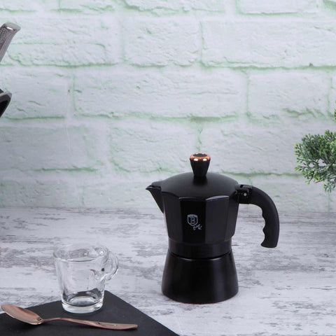  BH/1973, BH/8560, BH/8560N, Cafetera de 3 tazas, Negra, Oro rosa, Cafetera, Cafetera italiana, Cafetera italiana express, Electrodomésticos de cocina