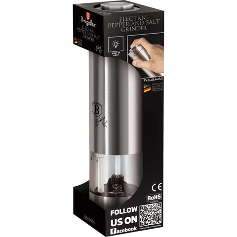  BH/1979, Molinillo eléctrico de sal y pimienta, Acero inoxidable, Molinillo de sal y pimienta, Eléctrico/a batería, Molinillo eléctrico de sal y pimienta, Molinillo de sal y pimienta, Utensilios de cocina, Molinillo de sal y pimienta
