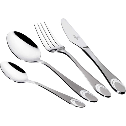 24-piece satin cutlery set