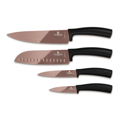 BH/2385NA, BH/2385, BH/2385N, juego de cuchillos de 4 piezas, oro rosa, juego de cuchillos de 4 piezas, blíster, juego de cuchillos, cuchillos, cuchillo, Metallic Line Rose Gold Edition, cuchillo, juego de cuchillos,Knives & Cutting,Knife Set