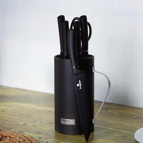  BH/2480,BH/2480N,BH/2796,Juego de cuchillos de 7 piezas con soporte de acero inoxidable,Negro,Plata,T3: Juego de cuchillos de 7 piezas con soporte a.,juego de cuchillos,cuchillos,cuchillo,soporte de acero inoxidable,soporte,Cuchillos y herramientas de corte